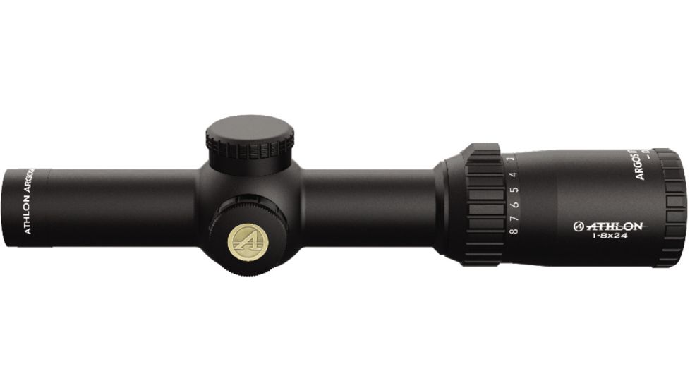 Athlon Optics Argos BTR Gen II Rifle Scope, 1-8x24mm, 30mm Tube, Second Focal Plane, ATSR5 SFP IR MOA Reticle, 6061-T6, Matte, Black, 214072