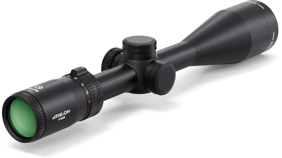 Athlon Optics Neos HMR 6-18x50mm 1in Tube Rifle Scope, Second Focal Plane, Center-X MOA, Black, 216030
