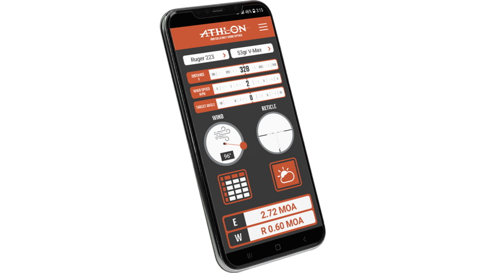 Athlon Optics Cronus ATS PRO 25P-250 3.6-14.4x25mm Thermal Rifle Scope, 50 Hz, 256x192 pixels, Black, 210145