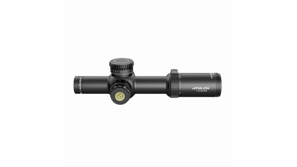 Athlon Optics Helos BTR Rifle Scope, 1-4.5x24mm, 30mm Tube, Second Focal Plane, Illuminated ATSR3 MOA Reticle, Black, 214101