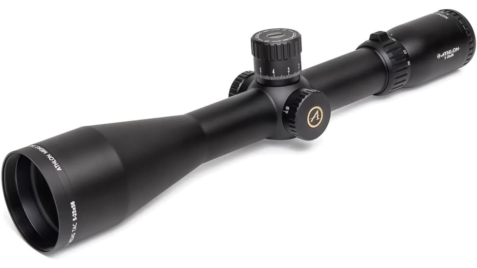 Athlon Optics Midas TAC HD 5-25x56mm APRS3 Rifle Scope, 34mm, First Focal Plane, MIL Reticle, Black, 213081