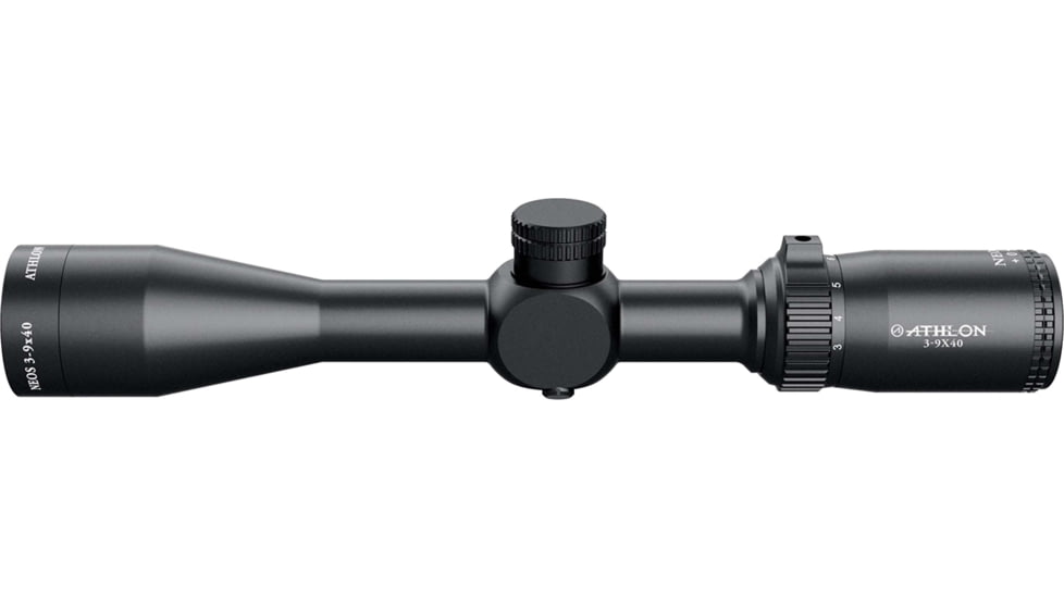 Athlon Optics Neos Rifle Scope, 3-9 x 40mm, SFP, 1in Tube, BDC 22 RimFIre Reticle, Matte, Black, 216003
