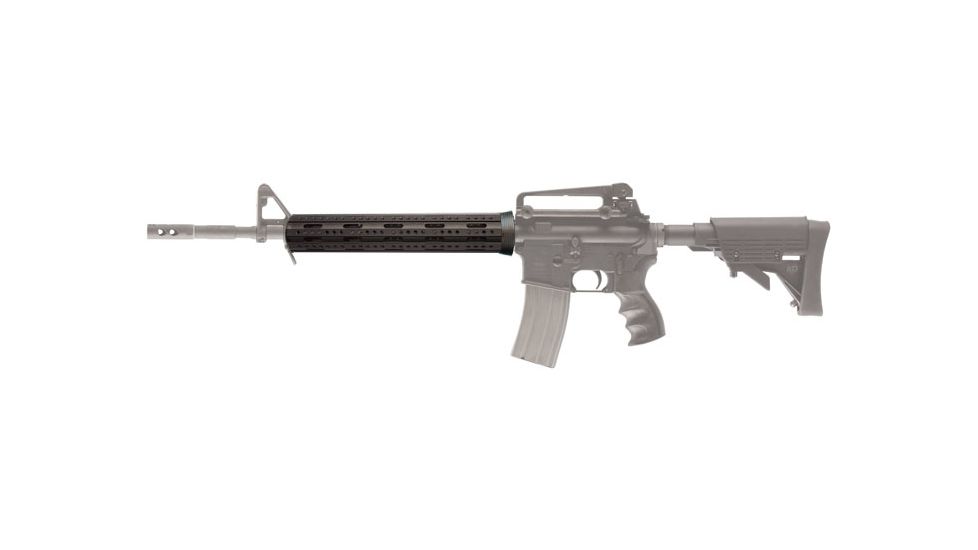 AR-15 Rifle Length Two Piece Forend mounted on rifle