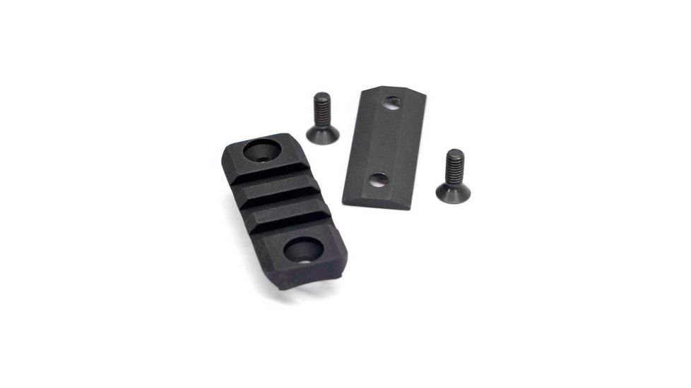 Atlas Bipods Tube Rail Kit-2.05in 1913 Rail, Nut plate and 2 screws for free float tubes, Black BT33