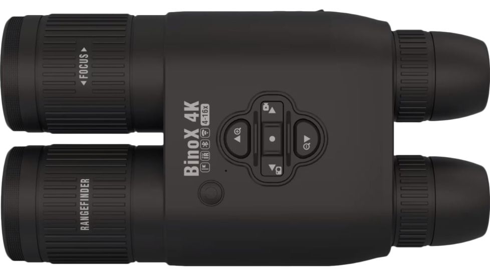 ATN BinoX 4K 4-16x40mm Smart Day/Night Rangefinder Binocular, Matte, Black, DGBNBN4KLRF