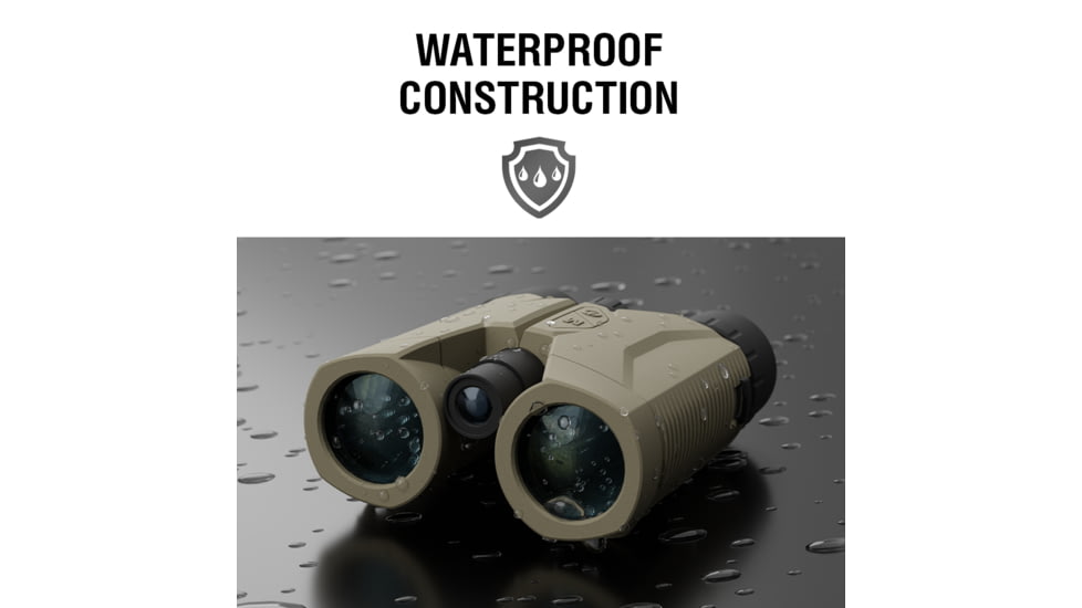 ATN LRF 3000 10x42mm Roof Ballistics Laser Rangefinding Binocular, Army Brown, BN1042LRF3k