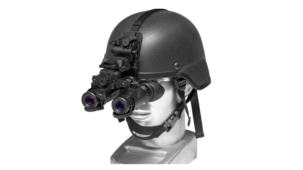 ATN PS31-2 Dual Tube Night Vision Goggle/Binocular BNVD 51 FOV, Gen 2+, 60-64lp/mm - P43 Green Phosphor, Black, NVGOPS3152G