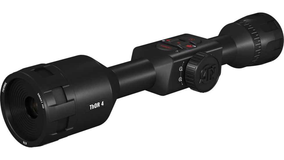 ATN ThOR 4 Thermal Smart HD Rifle Scope, 1.25-5x19mm, 30mm Tube, Black, TIWST4381A