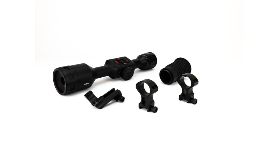 ATN ThOR 4 Thermal Smart HD Rifle Scope, 1.25-5x19mm, 30mm Tube, Black, TIWST4381A