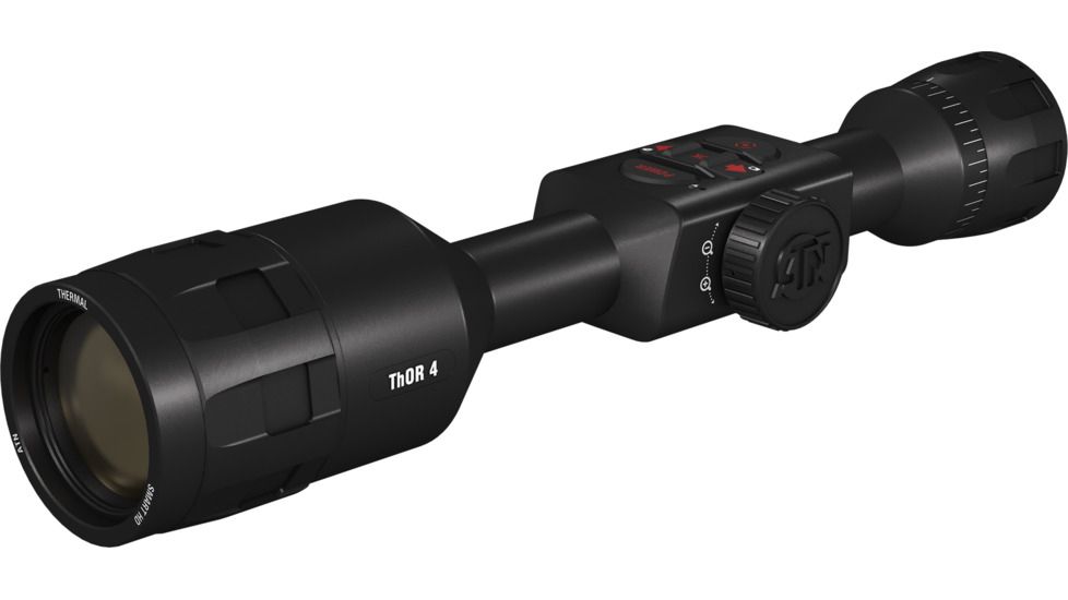 ATN ThOR 4 Thermal Smart HD Rifle Scope, 4.5-18x50mm, Black, TIWST4384A