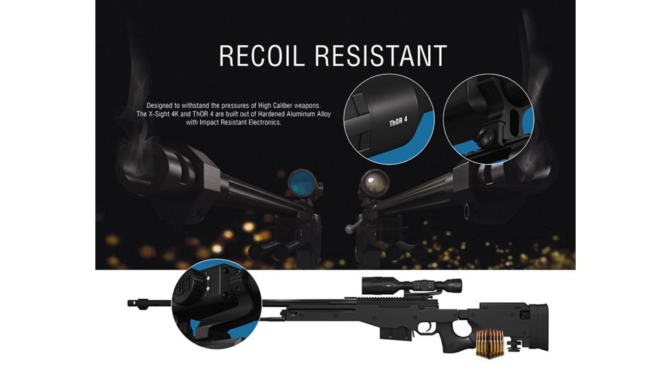 ATN ThOR 4 Thermal Smart HD Rifle Scope, 1-10x19mm, Black, TIWST4641A