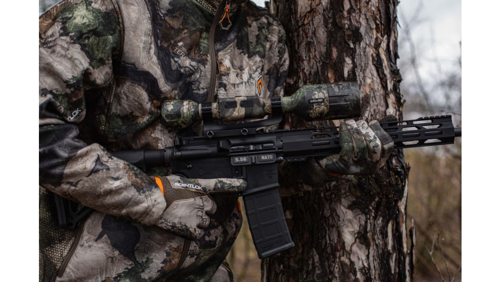 ATN ThOR 4 Thermal Smart HD Rifle Scope, 1-10x19mm, Mossy Oak Elements Terra, TIWST4641AET