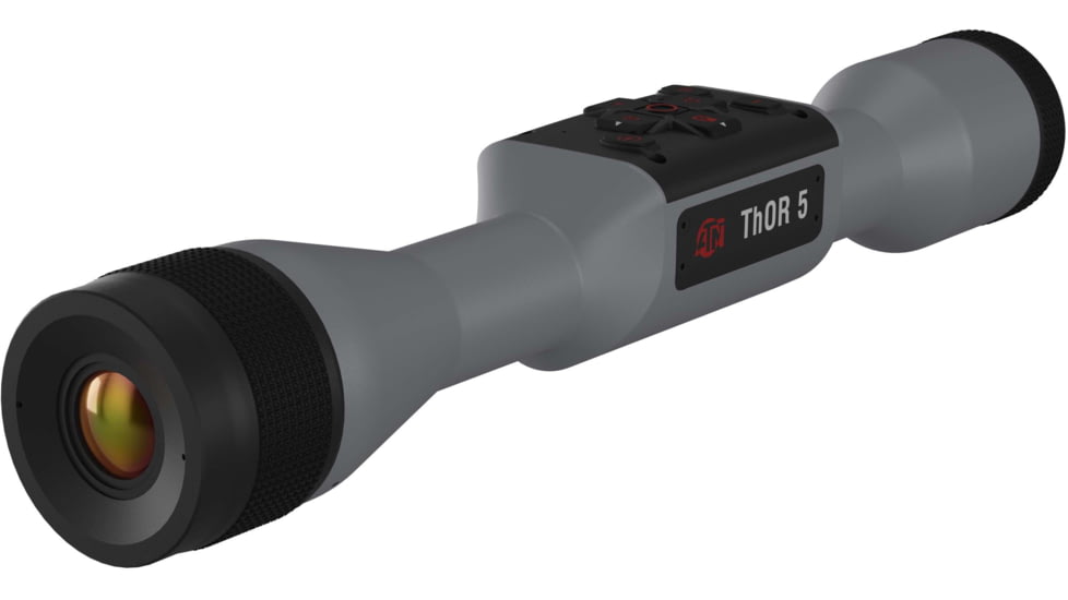 ATN Thor 5 2-16x 640x480 12 Micron Smart HD Thermal Rifle Scope, 30mm Tube w/ Gen 5 Sensor, Wolf Grey, TIWST5625AWG