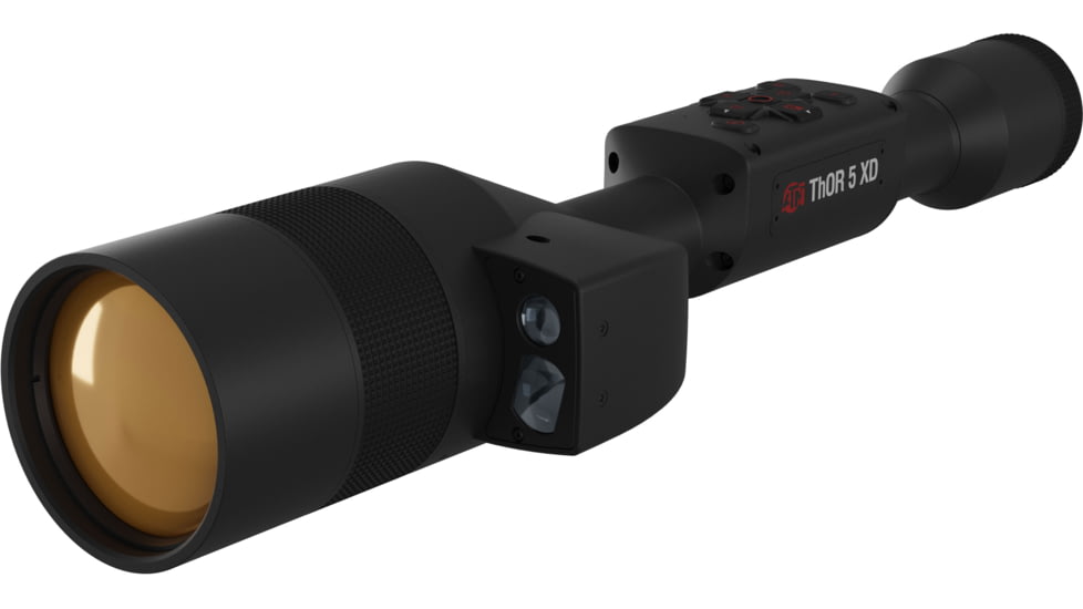 ATN Thor 5 XD LRF 3-30x 1280x1024 12 Micron Smart HD Thermal Rifle Scope, 30mm Tube w/ Xtreme Definition 1.3 Megapixel Sensor, Multiple Patterns &amp; Color Options Reticle, Black, TIWST51275LRF