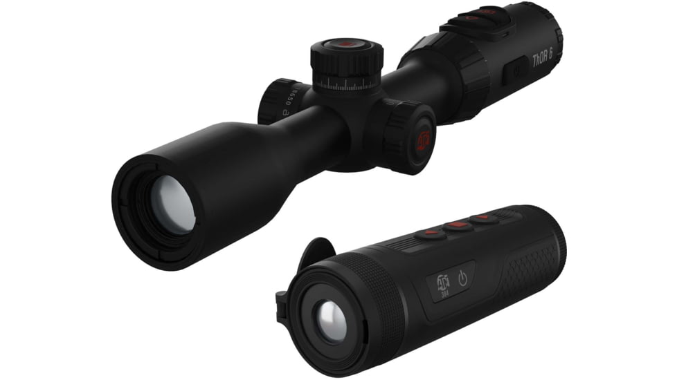 ATN ThOR 6 Elite 2.5-20x Thermal Rifle Scope and BlazeTrek 319 Thermal Monocular