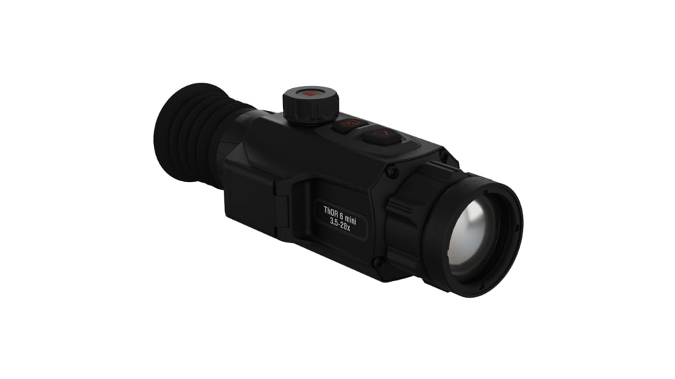 ATN ThOR 6 Mini Compact 3.5-28x35mm Thermal Rifle Scope, 50 Hz, 384x288, Black, TIWST6M335