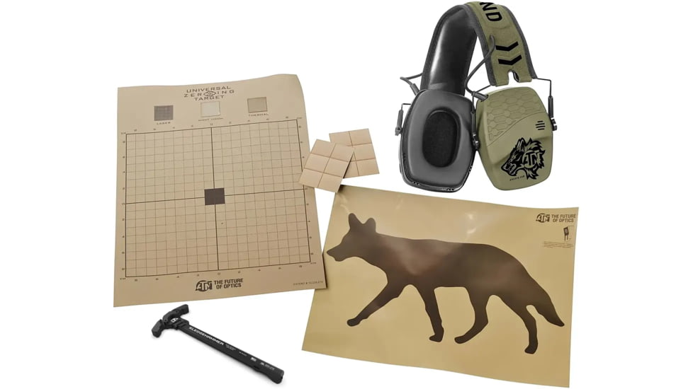 ATN Universal Thermal Target Pack &amp; X-Sound Hearing Protector &amp; Breek Arms Sledgehammer AR-15 Ambidextrous Charging Handle