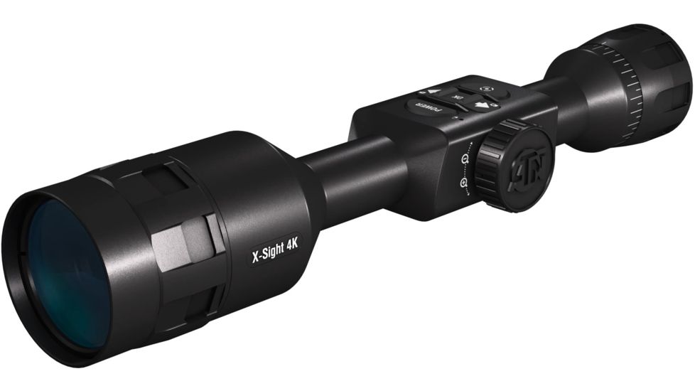 ATN X-Sight 4K Buckhunter Daytime Rifle Scope, 3-14x50mm, 30mm Tube, First Focal Plane, Multiple Reticles, Black, DGWSXS3144KB