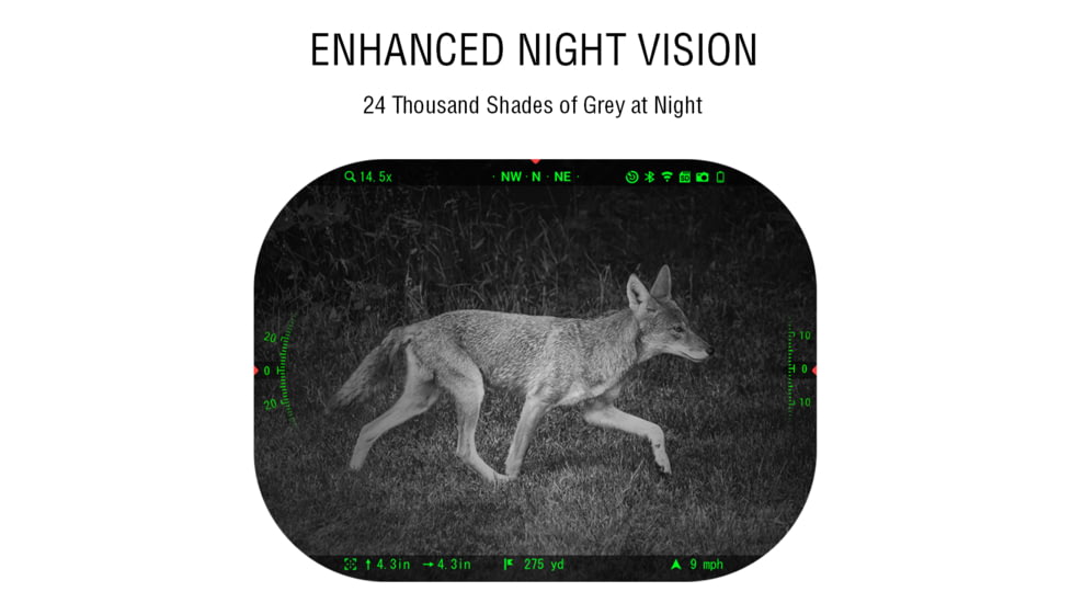 ATN X-Sight 5 5-25x UHD Smart Day/Night Hunting Rifle Scope, 30mm Tube w/ Gen 5 Sensor, Multiple Patterns &amp; Color Options Reticle, Black, DGWSXS5255P