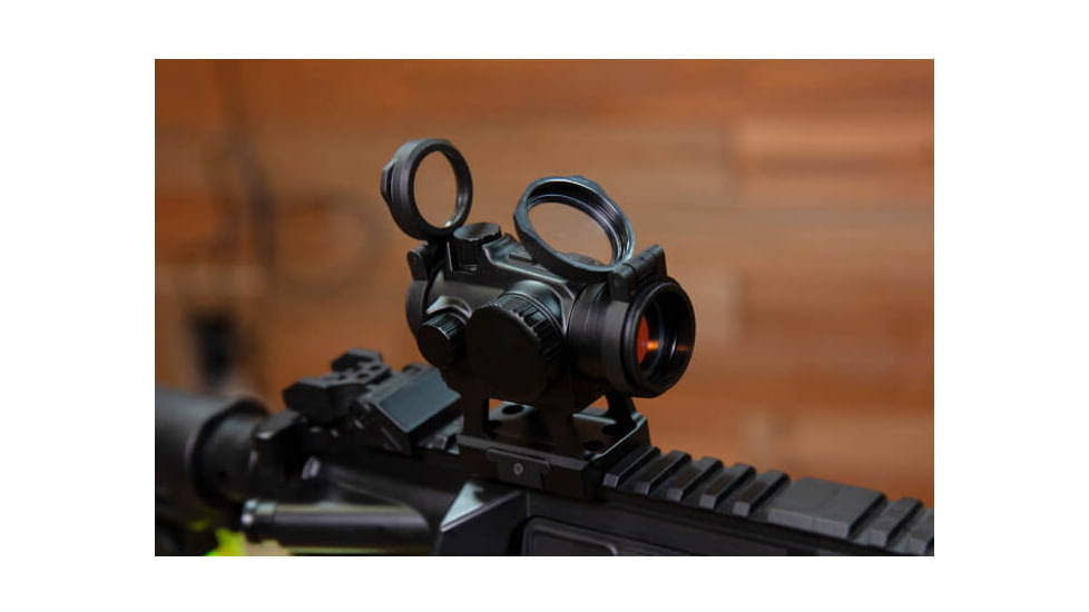 Axeon 2218667 MDSR1 W/Riser 1x 20mm 2 MOA Red Dot Black