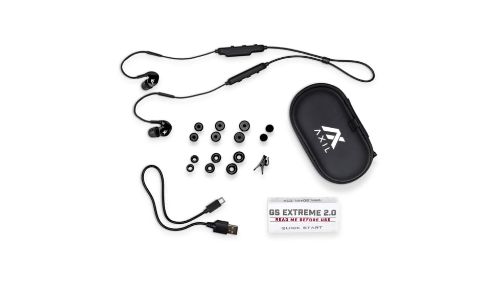 AXIL Ghost Stryke Extreme Ear Buds, Black, GS-X