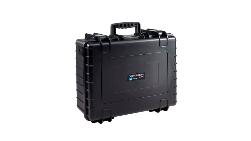 B&amp;W International Type 6000 Black Outdoor Case Empty, Black, Medium 6000/B