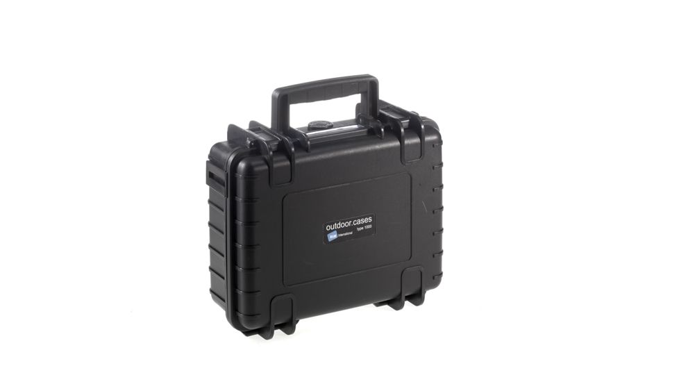B&amp;W International Type 1000 Black Outdoor Case Empty, Black, Small 1000/B