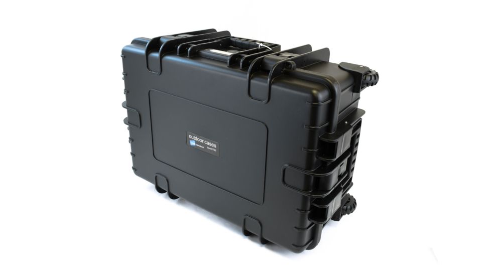 B&amp;W International Type 6700 Black Outdoor Case With Si Foam, Black, Large 6700/B/SI