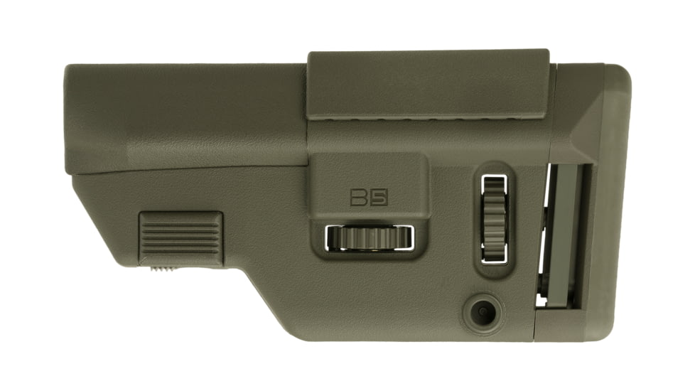 B5 Systems Short Collapsible Precision Stock, OD Green, CPS-1404