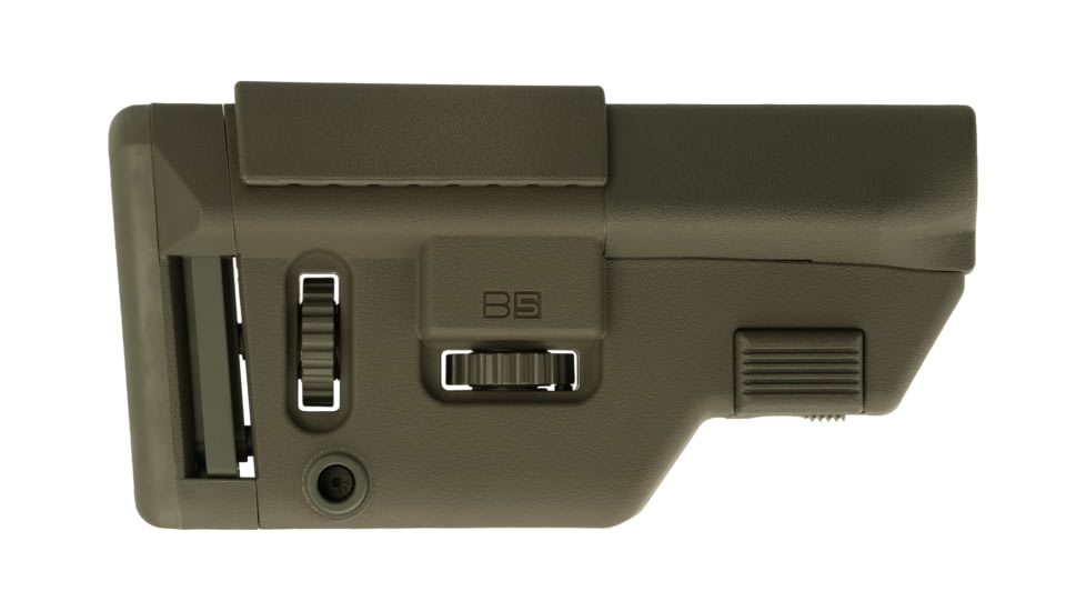 B5 Systems Short Collapsible Precision Stock, OD Green, CPS-1404