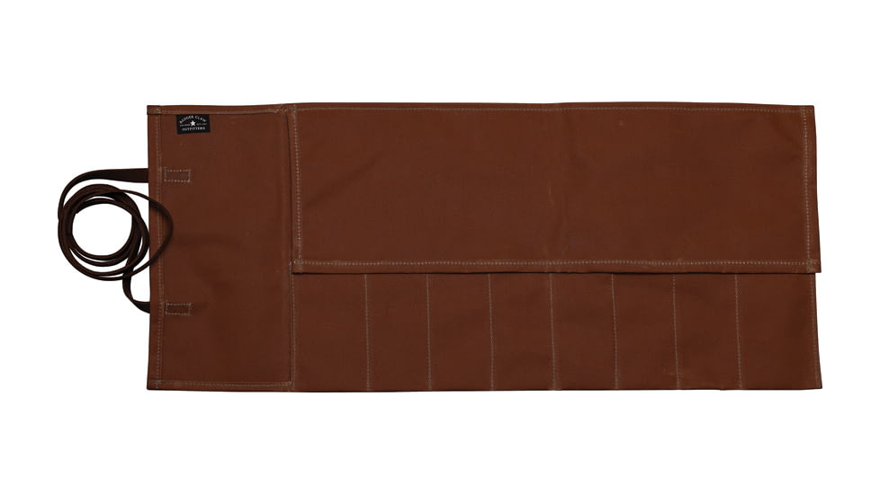 Badger Claw Outfitters 8-Pocket Canvas Knife Roll, Brown, KNIFE-ROLL-8-POCKET