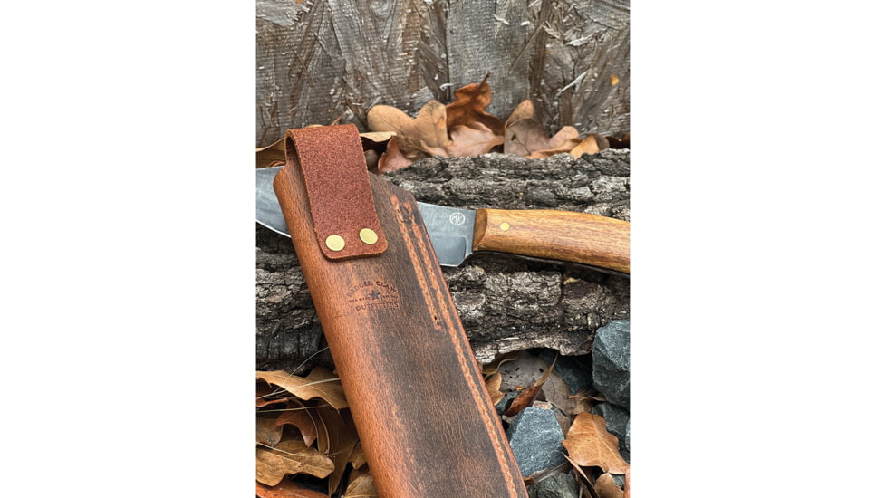 Badger Claw Outfitters 9.5in Crazy Horse Leather Sheath, Brown, CRAZY-HORSE-MEDIUM-B