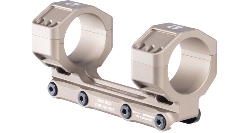 Badger Ordnance Condition One MAX Riflescope Mount, 35mm, 1.3in, 20 MOA, Tan, 130-352K