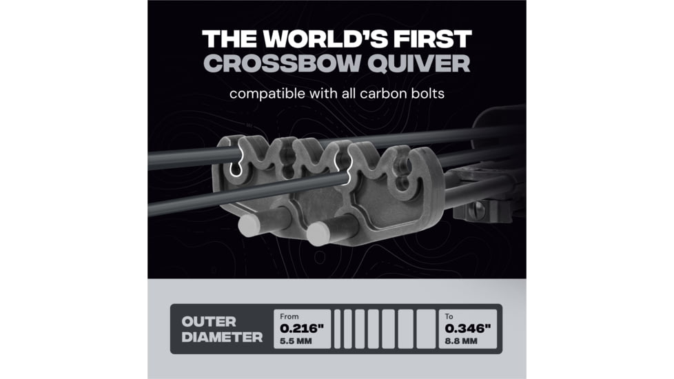 Ballista Compact 4-Arrow Crossbow Quiver, Universal, BAL-AC-20