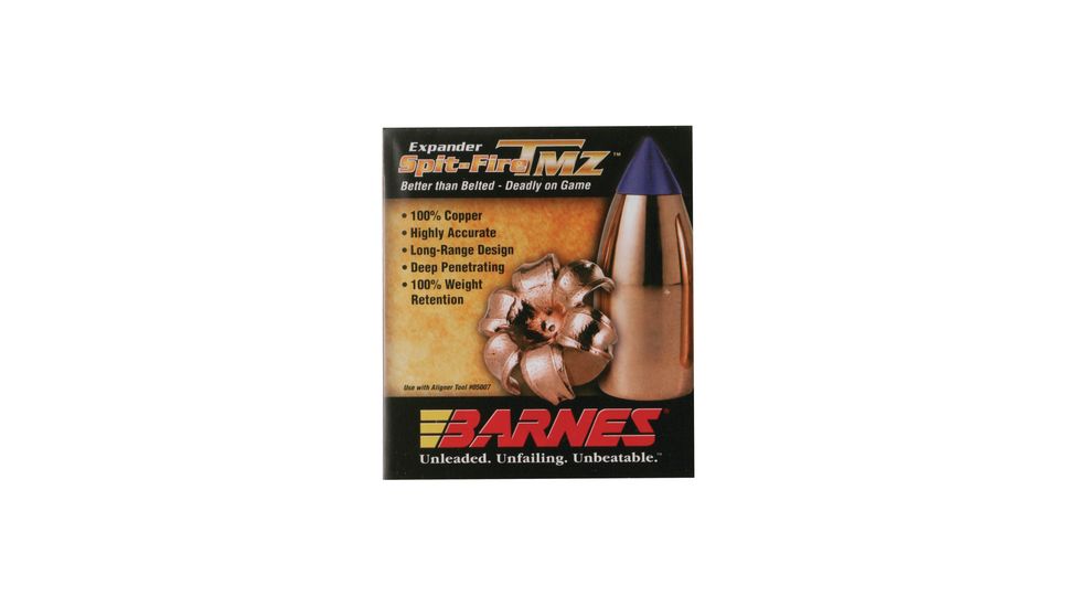 Barnes Spit-Fire T Muzzleloader Bullets .50 Caliber .451 Diameter 250 Grain 15 per Box 45172