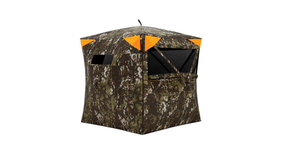 Barronett Blinds Overwatch, Portable Hunting Blind, View-Through Mesh, Silent Shooting Windows, Crater Harvest, 75in x 88in x 88in, VR400CH, Crater Harvest, 75in x 88in x 88in, VR400CH