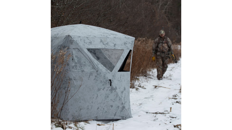Barronett Blinds Radar Hub Hunting Blind, Crater Cold, 2-Person, RA200CS