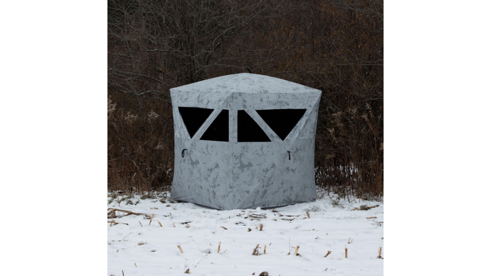 Barronett Blinds Radar Hub Hunting Blind, Crater Cold, 2-Person, RA200CS