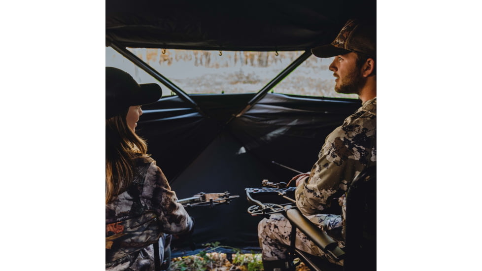 Barronett Blinds Wide Side 95 Hunting Blind, Crater Harvest, 75 x 79 x 95, WS95CH