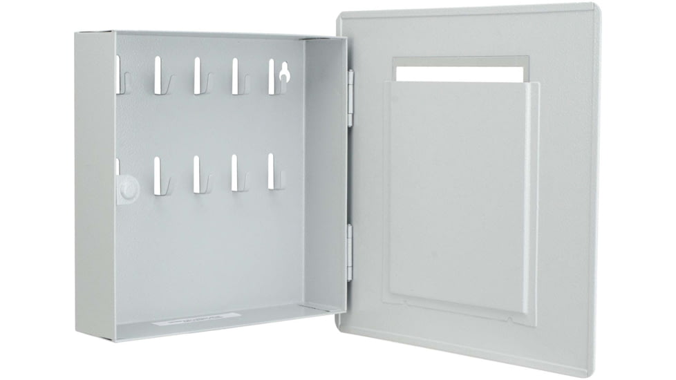 Barska 10 Capacity Picture Wall Mount Photo Frame Key Cabinet w/Magnetic Lock, 4x6in, Grey, Small, CB13060