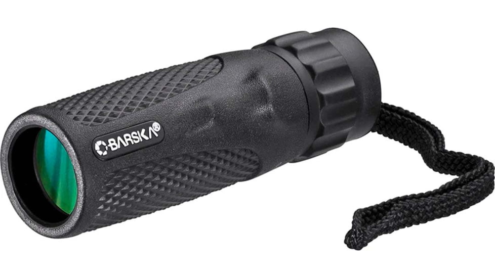 Barska 10x25mm BK-7 Roof Waterproof Blackhawk Monocular, Black, Small, AA12131