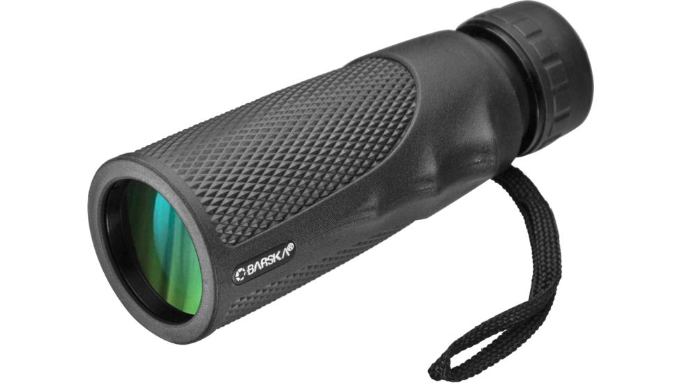 Barska 10x40 Blackhawk Monocular, BK7, Green Lens, Black AA12132
