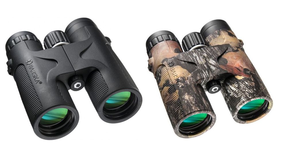 Barska 10x42 WP Blackhawk Binoculars, Black, Mossy Oak Break Up