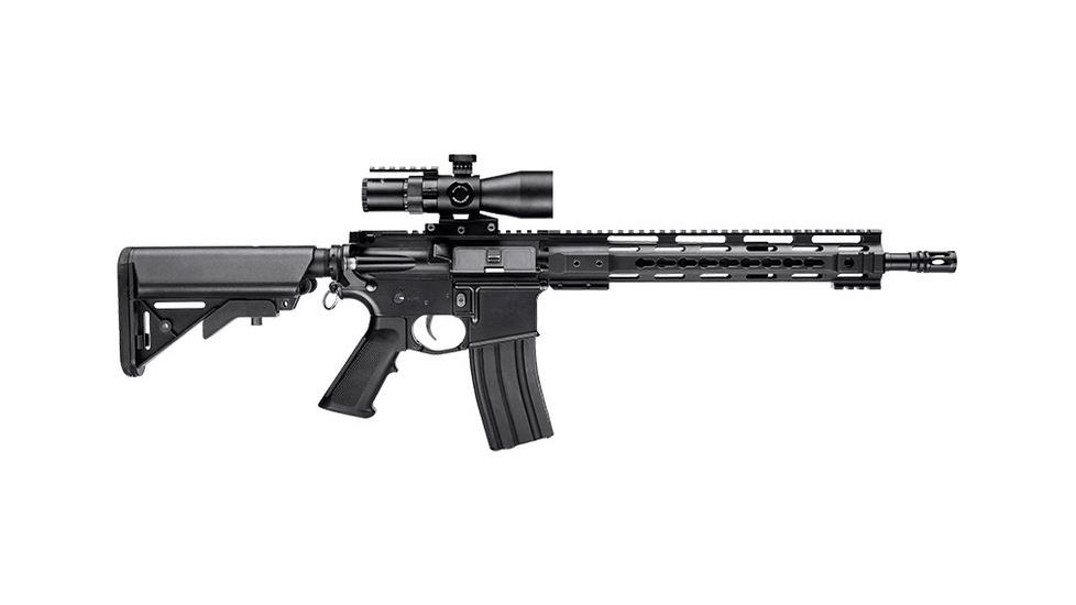 Barska 12 in AR Quad Rail w/ Key Mold System, KeyMod Mounting Slots, Free Floating Design, Black AW12688