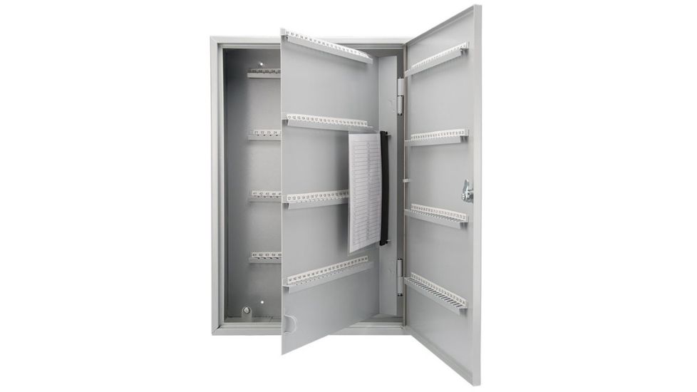Barska 240 Key Lock Box Security Safe, White Tag, Steel, White, Outer Size 15 x 5.5 x 21.75 in CB12494