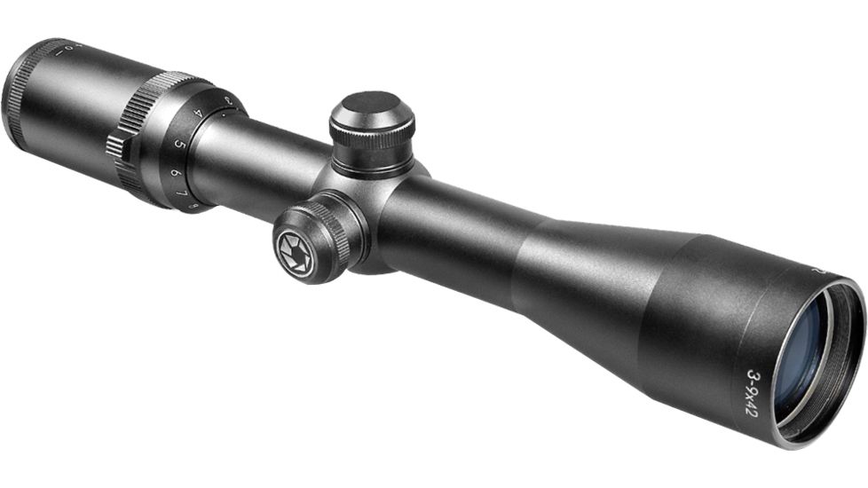 Barska 3-9x42 30mm Tube Waterproof Rifle Scope, Matte Black AC10014