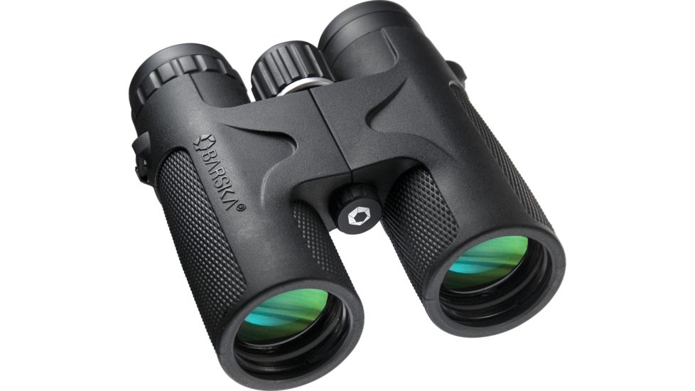 Barska 8x42 WP Blackhawk Binoculars, Bak-4, Green Lens 113635