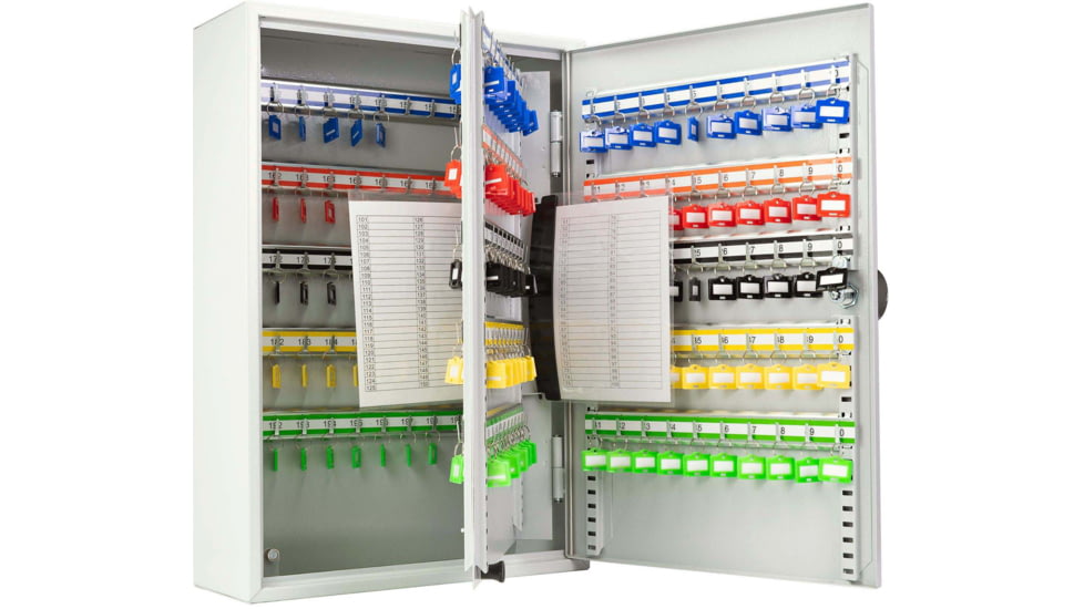 Barska Adjustable Key Cabinet, RFID Lock, Gray, Medium, CB13716