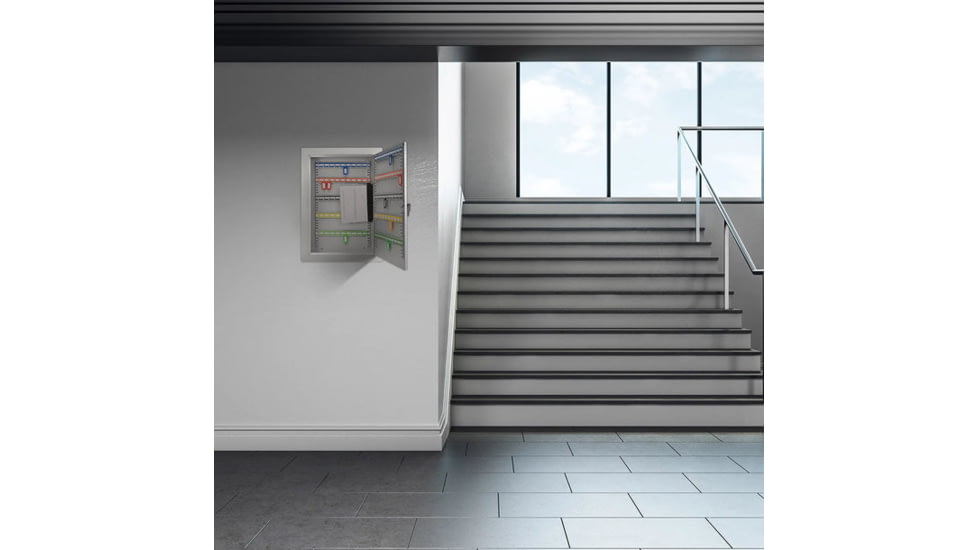 Barska 100 Capacity Adjustable In-Wall Key Cabinet