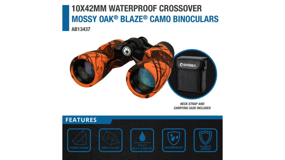 Barska Crossover Waterproof 10x42mm Porro Binoculars